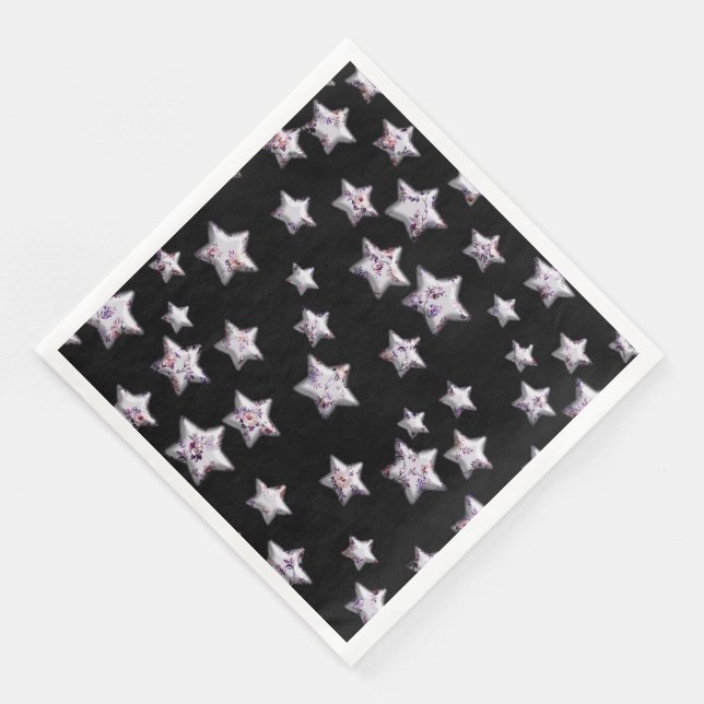 Elegant Modern Paper Dinner Napkins (Corner)