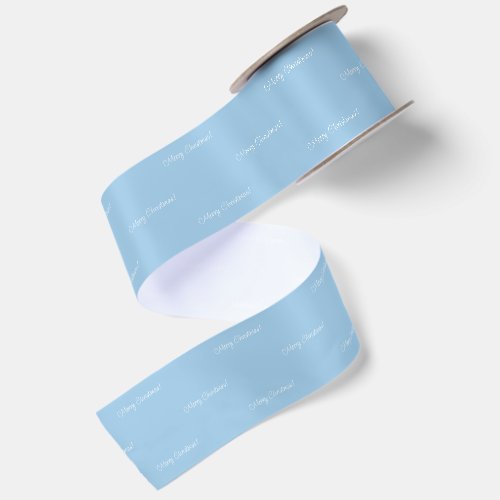 Elegant Modern Personalized Blue Nordic Satin Ribbon