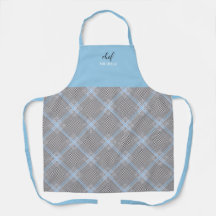 Elegant Modern Personalized Blue Tartan