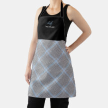 Elegant Modern Personalized Blue Tartan