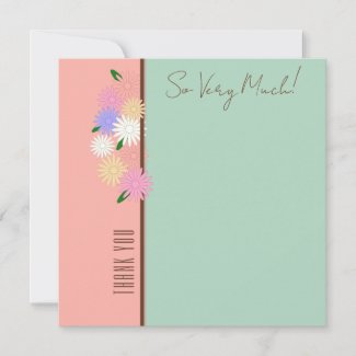Elegant Modern Personalized Colored Daisies Floral