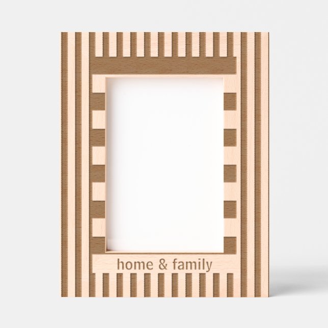 Elegant Modern Personalized Family and Friends Engraved Frames (Front)