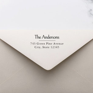 Elegant Modern Personalized Return Address Stamp