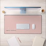 Elegant Modern Personalized With Name Monogram Desk Mat<br><div class="desc">Transform your workspace with our Elegant Modern Personalized With Name Monogram Desk Mat. This exquisitely designed desk accessory seamlessly marries contemporary aesthetics with a personalized touch, making it the perfect addition to your work or study area. Featuring your name and a monogram, this desk mat adds a sophisticated and unique...</div>
