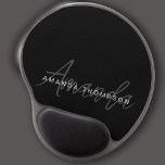 Elegant Modern Personalized With Name Monogram Gel Mouse Pad<br><div class="desc">Elevate your office setup and productivity with our Blackout Elegant Modern Personalized With Name Monogram Gel Mouse Pad. This meticulously designed mouse pad seamlessly blends contemporary aesthetics with a personalized touch, making it a chic and practical accessory for your trendy workspace. Featuring your name and a monogram in a sleek...</div>
