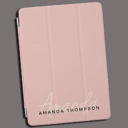 Elegant Modern Personalized With Name Monogram iPad Air Cover