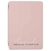 Elegant Modern Personalized With Name Monogram iPad Air Cover (Front)