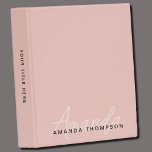 Elegant Modern Personalized With Name Monogram Mini Binder<br><div class="desc">Elevate your note-taking and organization with our College Ruled Hardcover Elegant Modern Personalized With Name Monogram Notebook. This finely crafted notebook seamlessly combines contemporary design with a personal touch, making it the perfect companion for your academic or professional endeavors. Featuring your name and a monogram, this notebook adds a sophisticated...</div>