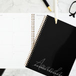 Elegant Modern Personalized With Name Monogram Planner<br><div class="desc">Elevate your planning and organization with our Blackout Sleek Elegant Modern Personalized With Name Monogram Planner. Meticulously designed, this planner seamlessly blends contemporary aesthetics with a personalized touch, making it a sophisticated and practical tool for staying on top of your schedule and tasks. Featuring your name and a monogram in...</div>
