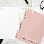 Elegant Modern Personalized With Name Monogram Planner<br><div class="desc">Elevate your organizational game with our Elegant Modern Personalized With Name Monogram Planner. This beautifully crafted planner combines contemporary design with a personal touch to help you stay organized in style. With your name and monogram elegantly featured, it adds a unique and sophisticated flair to your daily planning. Crafted with...</div>