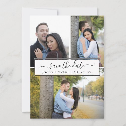 Elegant Modern Photo Collage _3_ Save The Date