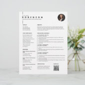 Elegant Modern Photo Professional Resume (Standing Front)