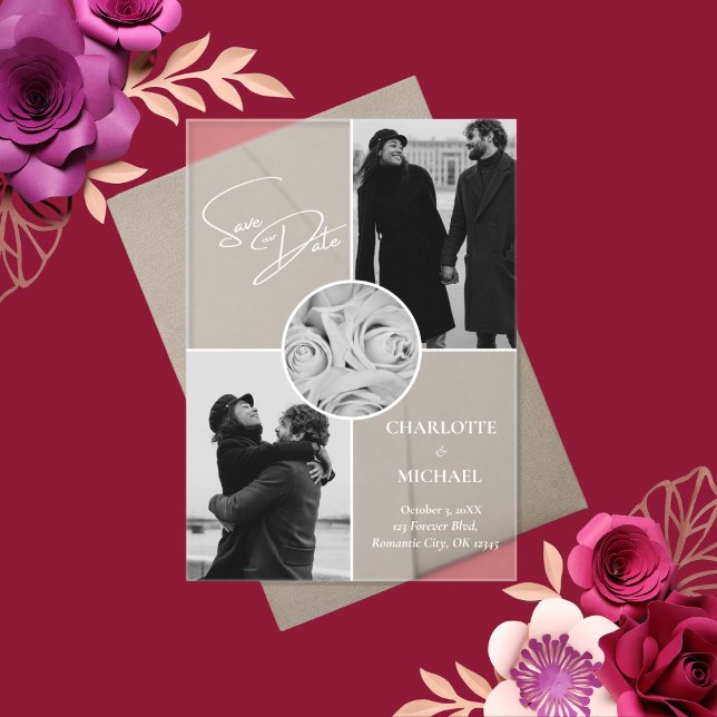 Elegant Modern Photo Wedding Save The Date (Creator Uploaded)