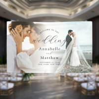 Elegant Modern Photo Wedding Welcome