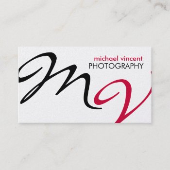 Elegant / Modern Photography Business Card by eatlovepray at Zazzle