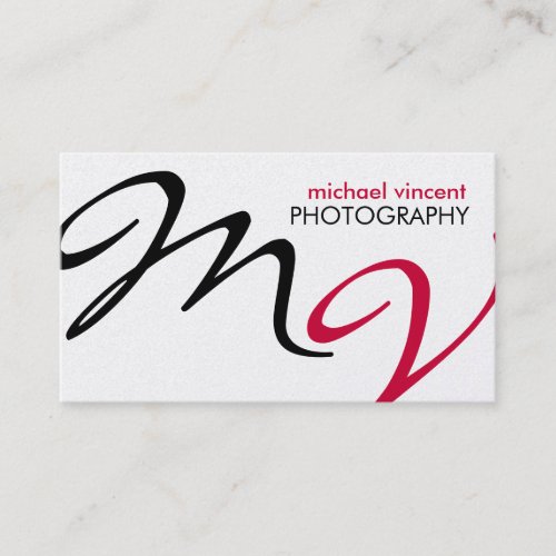 Elegant  Modern Photography Business Card