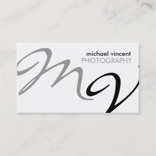 Elegant / Modern Photography Business Card
