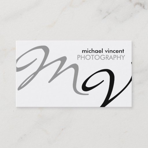 Customizable Elegant / Modern Photography Business Card