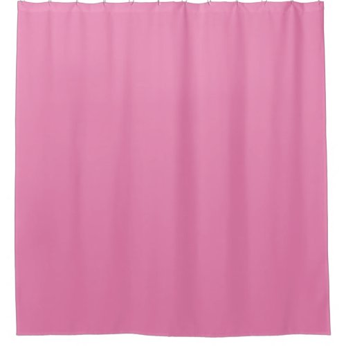 Elegant Modern Pink Solid Color Custom Text Name Shower Curtain