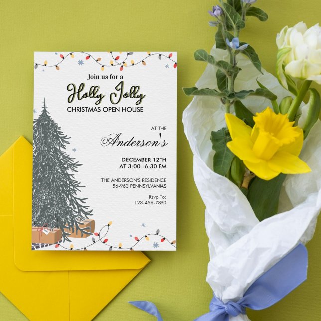 Elegant Modern Plaid Christmas Party Invitation (Elegant Modern Plaid Christmas Party Invitation)