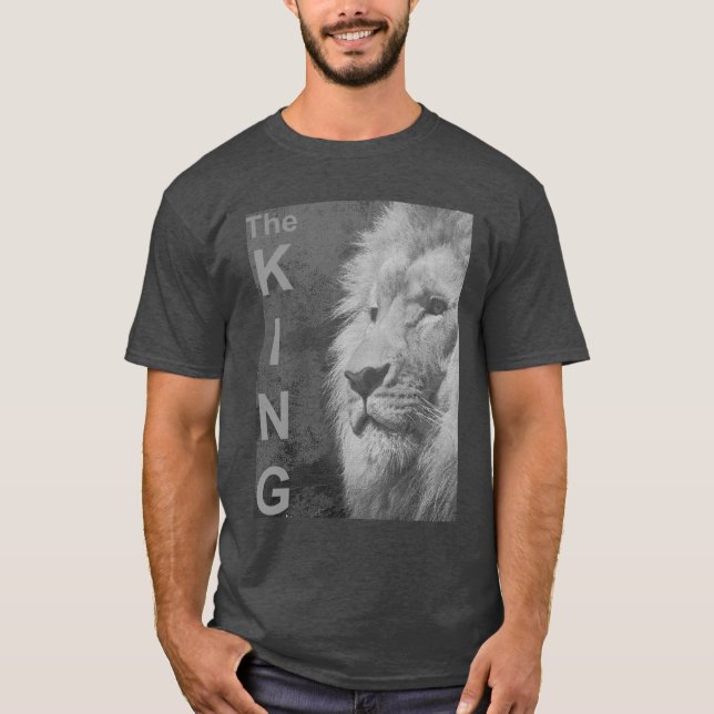 Elegant Modern Pop Art Lion Head Template Men's T-Shirt (Front)