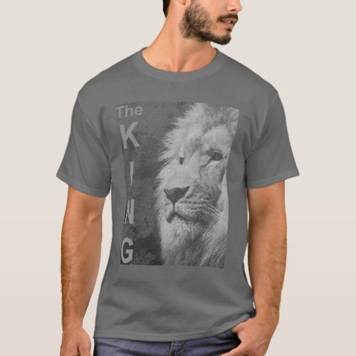 Elegant Modern Pop Art Lion Head Template Mens T_Shirt