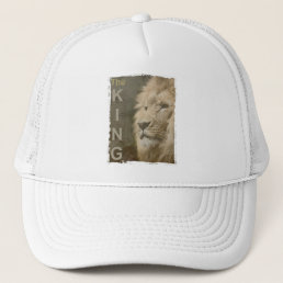 Elegant Modern Pop Art Lion Head Template Trucker Hat