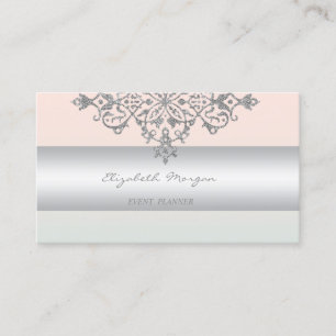 Elegant Modern Professional Charming,Lace Business Card