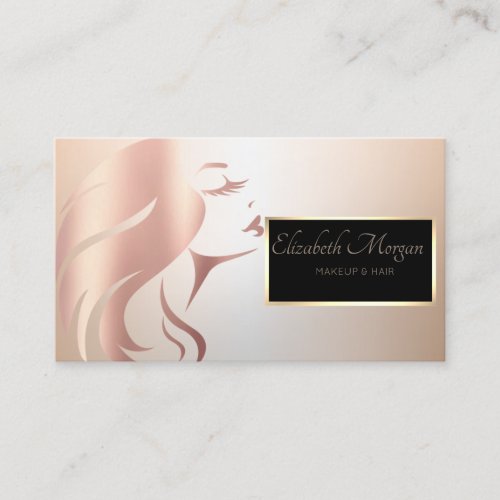 Elegant Modern Professional Face Silhouette Business Card