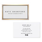 Elegant  Modern Professional Gold Border Gray