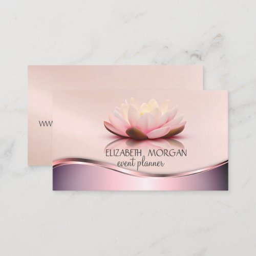 Elegant  Modern Professional Lotus Business Card