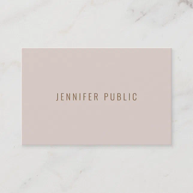 Elegant Modern Professional Minimalist Template Business Card | Zazzle