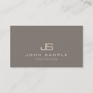 Elegant Modern Professional Monogrammed Template Business Card