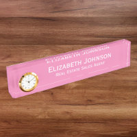 Elegant Modern Professional Pink Business Office