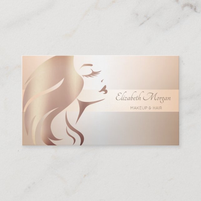 Elegant Modern Professional  Stripe Business Card (Front)