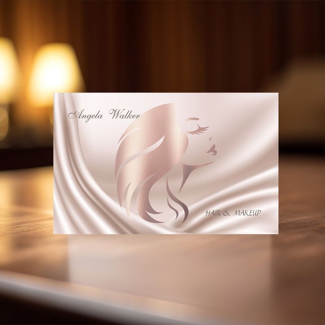 Elegant Modern Proffesional,Face Silhouette Business Card (Creator Uploaded)
