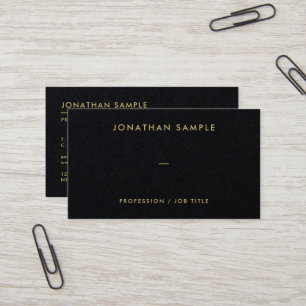Elegant Modern QR Code Premium Black Luxury Business Card