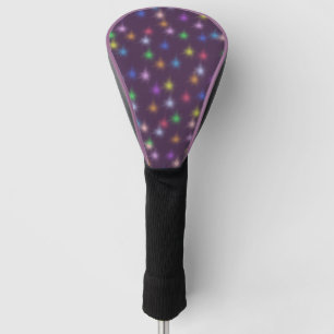 Elegant Modern Rainbow  colorful gradient Star  Golf Head Cover