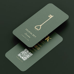 Elegant Modern Realtor Real Estate Agent Business Card