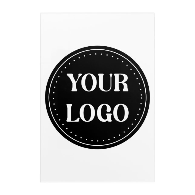 elegant, modern, refined, & editable.  acrylic print (Front)