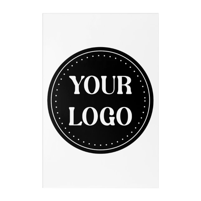 elegant, modern, refined, & editable.  acrylic print (Front)