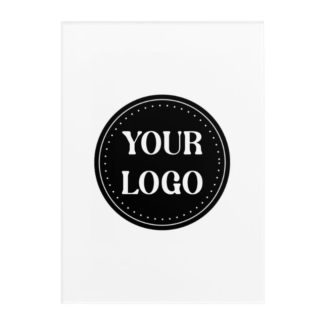 elegant, modern, refined, & editable.  acrylic print (Front)