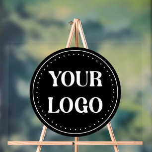 elegant, modern, refined, & editable.  acrylic sign