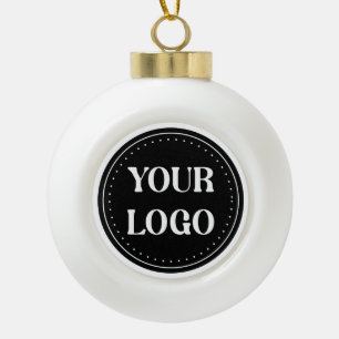 elegant, modern, refined, & editable. ceramic ball christmas ornament