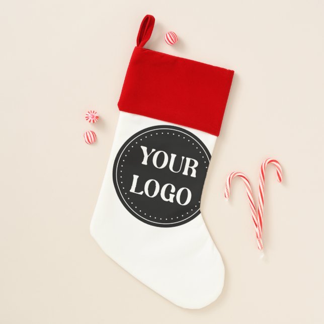 elegant, modern, refined, & editable.  christmas stocking (Front)