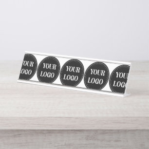 elegant, modern, refined, & editable. desk name plate