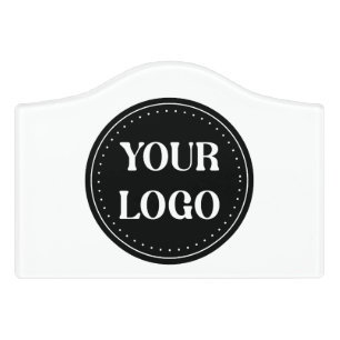 elegant, modern, refined, & editable.  door sign