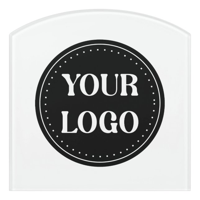 elegant, modern, refined, & editable.  door sign (Contour Front)