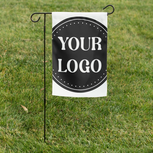 elegant, modern, refined, & editable.  garden flag (In SItu)
