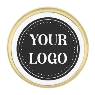 elegant, modern, refined, & editable.  gold finish lapel pin